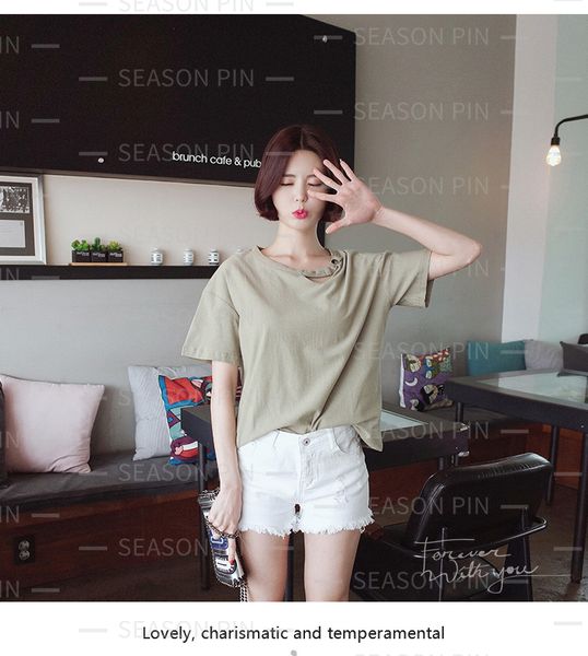 women's tees miss pure desire jacket summer girl fashionable minority short sleeve t-shirt3307, White
women's tees miss pure desire jacket summer girl fashionable minority short sleeve t-shirt3307, White