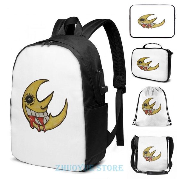backpack funny graphic print soul eater moon usb charge men school bags women bag travel laptop
backpack funny graphic print soul eater moon usb charge men school bags women bag travel laptop