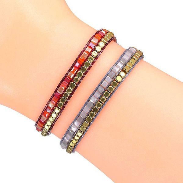 link, chain women's fashion handmade crystal copper bead braided bracelet purple, Black
link, chain women's fashion handmade crystal copper bead braided bracelet purple, Black