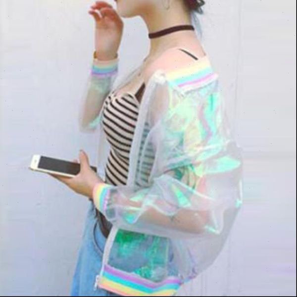 fashion coat rainbow bomber women clear iridescent symphony hologram casual sunproof drop shipping good quality, Black;brown
fashion coat rainbow bomber women clear iridescent symphony hologram casual sunproof drop shipping good quality, Black;brown
