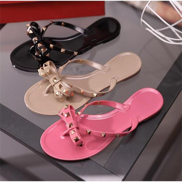 sandals 2021 fashion woman flip flops summer slippers cool beach rivets big bow flat shoes brand jelly shoe girls size 36-42, Black
sandals 2021 fashion woman flip flops summer slippers cool beach rivets big bow flat shoes brand jelly shoe girls size 36-42, Black