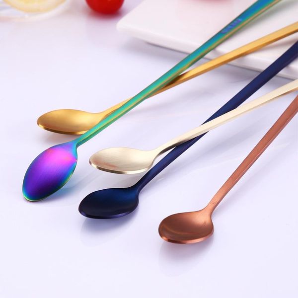 1pcs long handle mixing spoon fruit fork stainless steel coffee ice cream dessert spoon fork kitchen tools kitchen tableware
1pcs long handle mixing spoon fruit fork stainless steel coffee ice cream dessert spoon fork kitchen tools kitchen tableware