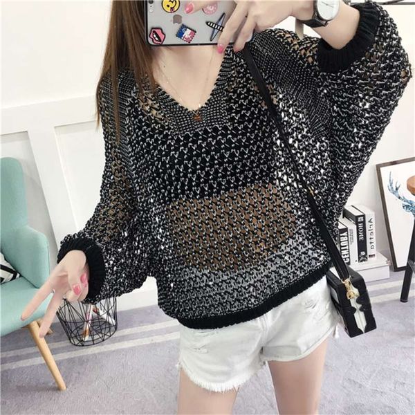 oversized loose korean style women hollow o-neck long sleeve jumper ladies pullover plus size casual female knit sweater 210929, White;black
oversized loose korean style women hollow o-neck long sleeve jumper ladies pullover plus size casual female knit sweater 210929, White;black