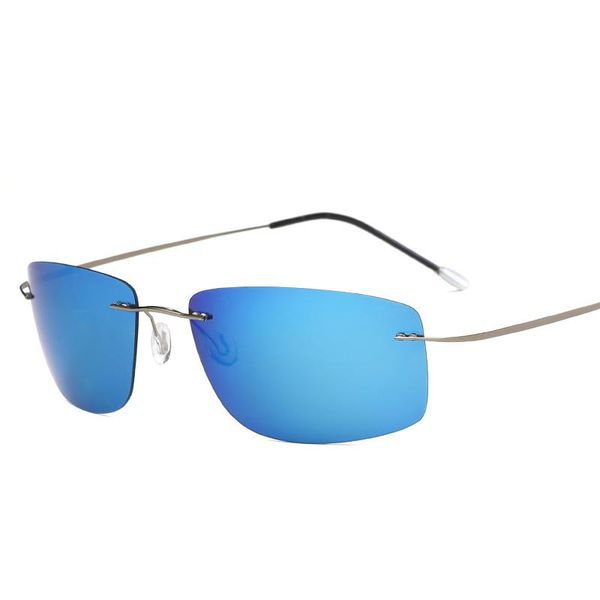 sunglasses polarized square rimless brand designer gafas men sun glasses for women, White;black
sunglasses polarized square rimless brand designer gafas men sun glasses for women, White;black