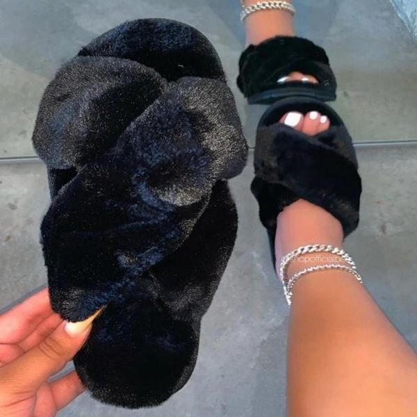 winter women fur slippers warm soft furry corss layer solid flat heels open toe indoor home casual luxury ladies shoes female, Black
winter women fur slippers warm soft furry corss layer solid flat heels open toe indoor home casual luxury ladies shoes female, Black