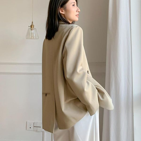 women's suits & blazers spring autumn 2021 black blazer jacket women khaki long sleeve office female coat fashion casual ladies outwear, White;black
women's suits & blazers spring autumn 2021 black blazer jacket women khaki long sleeve office female coat fashion casual ladies outwear, White;black