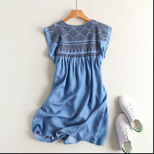 summer women denim dress high waist pleated sleeveless mini soft jeans dress short denim beach dress loose stlye, Black;gray
summer women denim dress high waist pleated sleeveless mini soft jeans dress short denim beach dress loose stlye, Black;gray