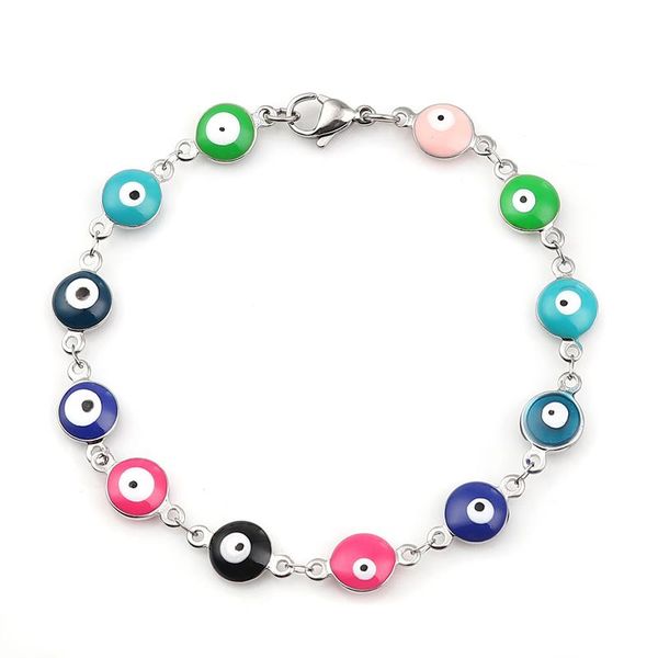 charm bracelets lucky stainless steel silver turkish deep blue evil eye enamel bangle female fashion bracelet friendship jewelry, Golden;silver
charm bracelets lucky stainless steel silver turkish deep blue evil eye enamel bangle female fashion bracelet friendship jewelry, Golden;silver