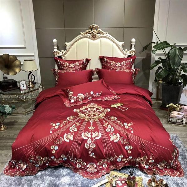 bedding sets luxury european wedding set 1000tc egyptian cotton gold flowers embroidery duvet cover bed fitted sheet pillowcase linen
bedding sets luxury european wedding set 1000tc egyptian cotton gold flowers embroidery duvet cover bed fitted sheet pillowcase linen