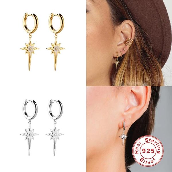 hoop & huggie gs 925 sterling silver earrings for women minimalist ins anise star small sun cz crystal zircon fine jewelry, Golden;silver
hoop & huggie gs 925 sterling silver earrings for women minimalist ins anise star small sun cz crystal zircon fine jewelry, Golden;silver