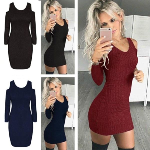 casual dresses women autumn winter dress 2021 off shoulder long sleeve slim elastic bodycon party, Black;gray
casual dresses women autumn winter dress 2021 off shoulder long sleeve slim elastic bodycon party, Black;gray