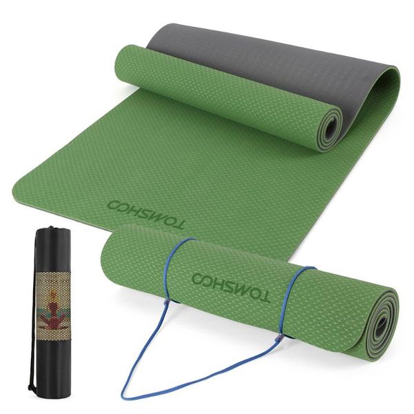 tomshoo double dual-colored yoga mat thicken sports mat anti-slip exercise for fitness workouts with carrying strap and bag
tomshoo double dual-colored yoga mat thicken sports mat anti-slip exercise for fitness workouts with carrying strap and bag