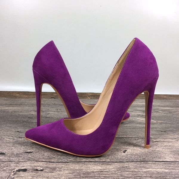 purple high heels suede leather brand fashion pointer shallow mouth tide women single shoes 10cm 12cm pumps, Black
purple high heels suede leather brand fashion pointer shallow mouth tide women single shoes 10cm 12cm pumps, Black
