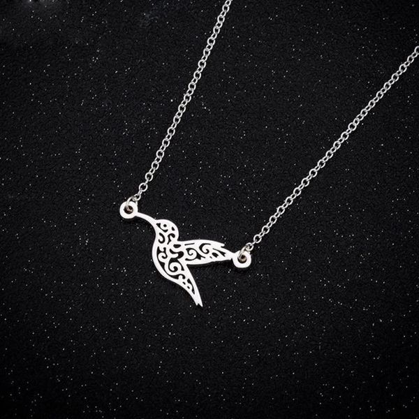 pendant necklaces noumanda stainless steel origami hummingbird necklace simple flying birds gift for women collares para mujer, Silver
pendant necklaces noumanda stainless steel origami hummingbird necklace simple flying birds gift for women collares para mujer, Silver