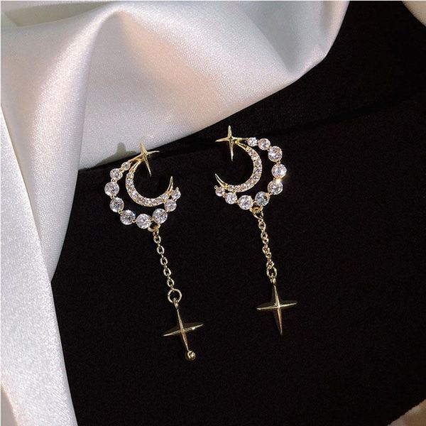 stud simple moon star rhinestone long chain earrings for women shine sun crescent geometric tassel piercing earring party jewelry, Golden;silver
stud simple moon star rhinestone long chain earrings for women shine sun crescent geometric tassel piercing earring party jewelry, Golden;silver
