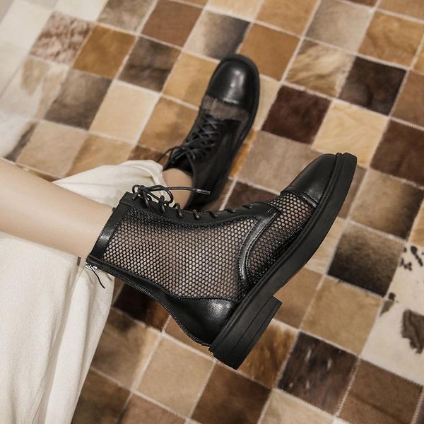 boots cool 2021 summer korean version of flat-bottomed ins super fire hollow breathable mesh booties sandals women, Black
boots cool 2021 summer korean version of flat-bottomed ins super fire hollow breathable mesh booties sandals women, Black