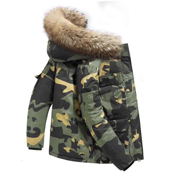 winter men's thick warm white duck down jackets men camouflage parkas fur collar windbreaker jacket coats high quality, Black
winter men's thick warm white duck down jackets men camouflage parkas fur collar windbreaker jacket coats high quality, Black