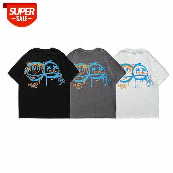 mansclot graffiti print round neck loose short sleeve t-shirt men's half #p80n, White;black
mansclot graffiti print round neck loose short sleeve t-shirt men's half #p80n, White;black
