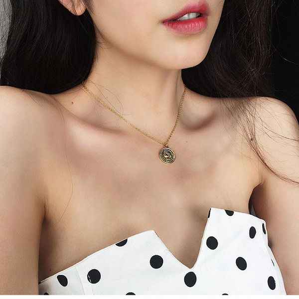 chokers sjcho-46 gold color hat double round coin pendants & necklaces for women girls simple charm necklace dainty layering gifts, Golden;silver
chokers sjcho-46 gold color hat double round coin pendants & necklaces for women girls simple charm necklace dainty layering gifts, Golden;silver