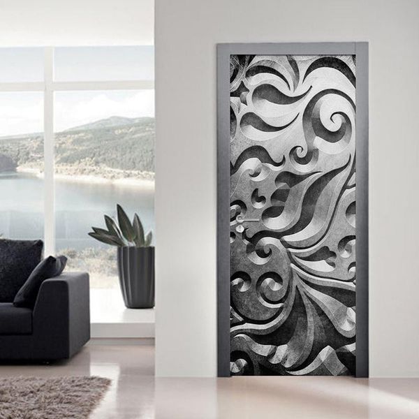 pvc self-adhesive door sticker 3d creative grey abstract art mural p wallpaper living room bedroom door decoration stickers
pvc self-adhesive door sticker 3d creative grey abstract art mural p wallpaper living room bedroom door decoration stickers