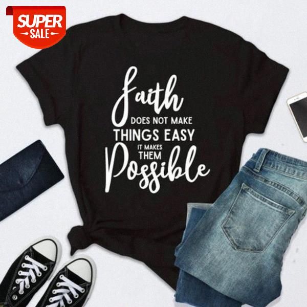 faith does not make things easy but possible letter pritned t-shirt casual o neck short sleeve tee wdc4824 #uj3e, White
faith does not make things easy but possible letter pritned t-shirt casual o neck short sleeve tee wdc4824 #uj3e, White