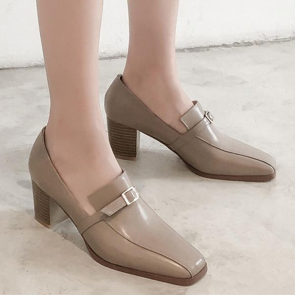 womens genuine leather thick high heel ankle boots sqaure toe ladies comfortable ol style shoes metal buckle female footwear, Black
womens genuine leather thick high heel ankle boots sqaure toe ladies comfortable ol style shoes metal buckle female footwear, Black