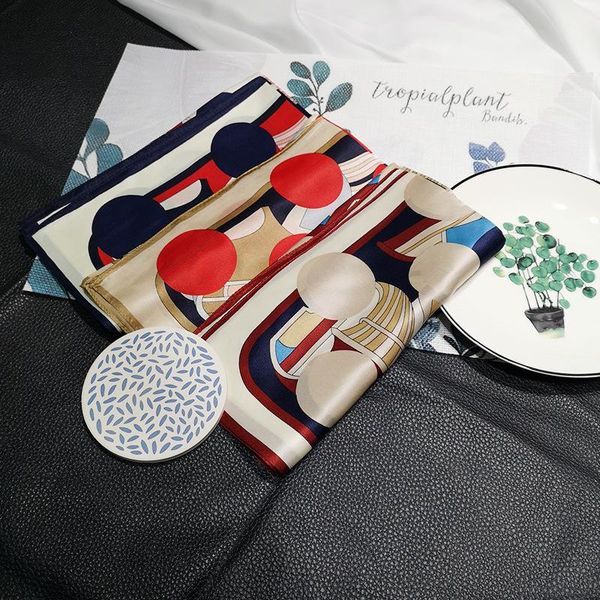 scarves 40 color simple dot pattern printing scarf for women print 100% silk satin 53*53cm square neckerchief headband lady, Blue;gray
scarves 40 color simple dot pattern printing scarf for women print 100% silk satin 53*53cm square neckerchief headband lady, Blue;gray