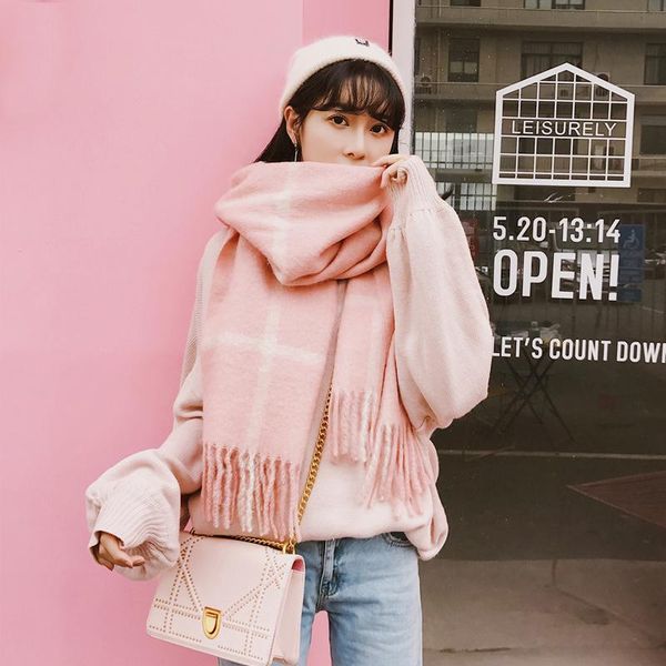 scarves autumn and winter arrival plaid tassel scarf female thick warm shawl women girls comfortable outdoor cute trend, Blue;gray
scarves autumn and winter arrival plaid tassel scarf female thick warm shawl women girls comfortable outdoor cute trend, Blue;gray