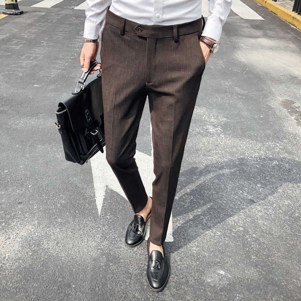 autumn winter business dress pants men striped office social formal suit pants streetwear casual wedding trousers costume homme 210527, White;black
autumn winter business dress pants men striped office social formal suit pants streetwear casual wedding trousers costume homme 210527, White;black