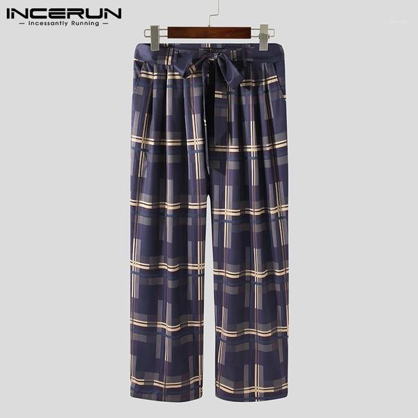 fashion men plaid pants joggers drawstring loose casual straight trousers streetwear pantalones hombre s-5xl incerun 7 men's, Black
fashion men plaid pants joggers drawstring loose casual straight trousers streetwear pantalones hombre s-5xl incerun 7 men's, Black