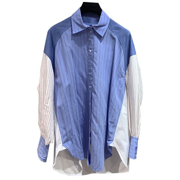 elegant woman striped shirt women and blouses patchwork longo iu69, Gray
elegant woman striped shirt women and blouses patchwork longo iu69, Gray