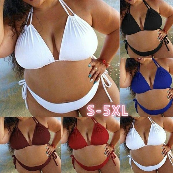 women's swimwear ladies solid push up padded bikini set soft casual swimsuit fashion eye-catching bathing suit breathable plus size, White;black
women's swimwear ladies solid push up padded bikini set soft casual swimsuit fashion eye-catching bathing suit breathable plus size, White;black