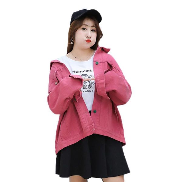 women's jackets denim jacket 2021 short candy-colored spring autumn fashion wild cotton coat outerwear, Black;brown
women's jackets denim jacket 2021 short candy-colored spring autumn fashion wild cotton coat outerwear, Black;brown
