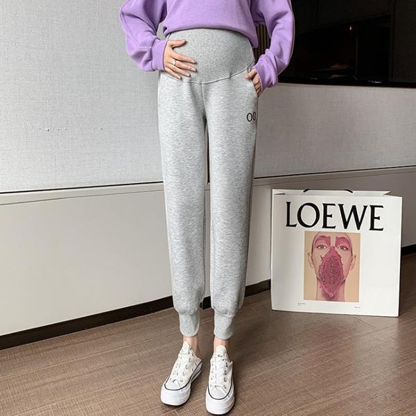 pregnant women's casual pants spring and autumn loose sports fashion outer belly lift pants tide mom, White
pregnant women's casual pants spring and autumn loose sports fashion outer belly lift pants tide mom, White