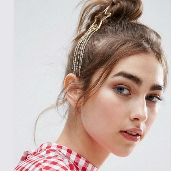 hair clips & barrettes f.j4z fashion novel hollow star moon tassel jewelry for women accessories pinzas de pelo, Golden;silver
hair clips & barrettes f.j4z fashion novel hollow star moon tassel jewelry for women accessories pinzas de pelo, Golden;silver