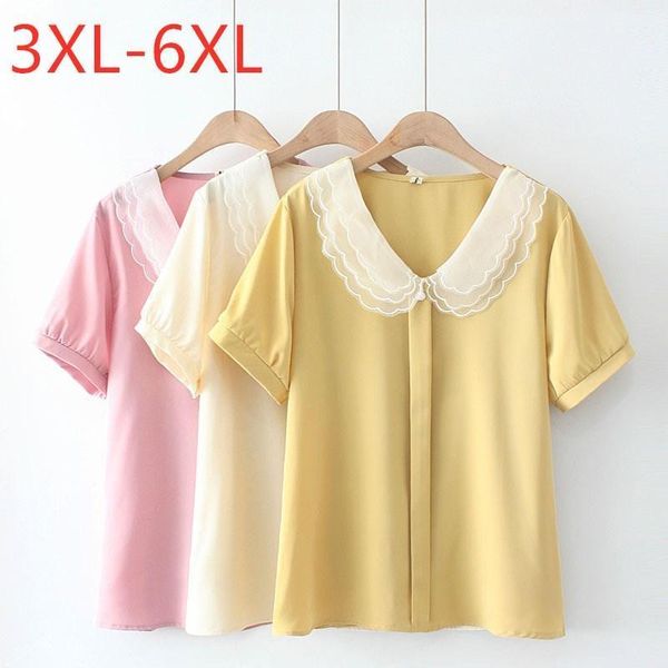 plus size t-shirt 2021 ladies summer for women blouse large short sleeve loose yellow pink chiffon shirt 3xl 4xl 5xl 6xl, Black
plus size t-shirt 2021 ladies summer for women blouse large short sleeve loose yellow pink chiffon shirt 3xl 4xl 5xl 6xl, Black