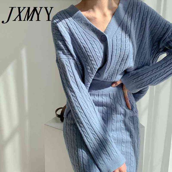 jxmyy chic autumn and winter temperament v-neck linen pattern knitted cardigan sweater + high waist bag hip skirt two-piece suit 211119, White
jxmyy chic autumn and winter temperament v-neck linen pattern knitted cardigan sweater + high waist bag hip skirt two-piece suit 211119, White