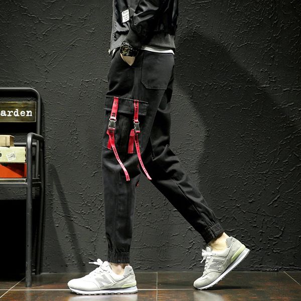 2021 new fashion men's pocket men cool hiphop joggers pants plus size trousers belt women streetwear 5m82, Black
2021 new fashion men's pocket men cool hiphop joggers pants plus size trousers belt women streetwear 5m82, Black