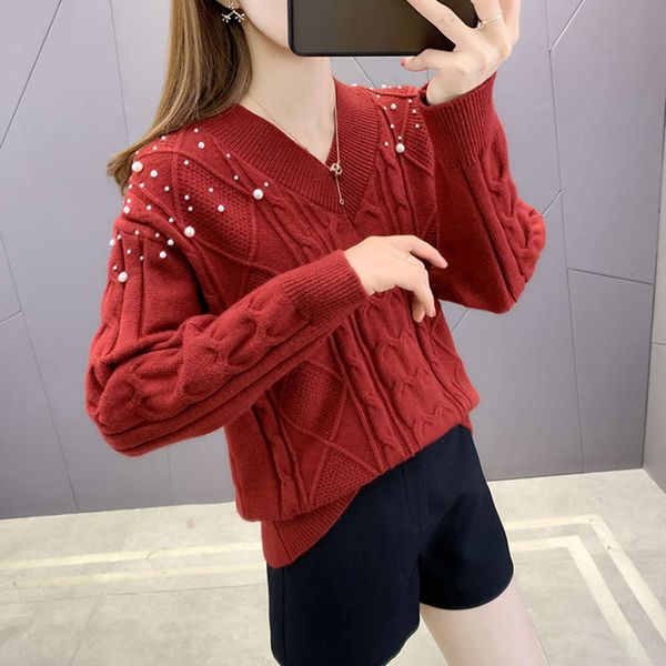 v-neck sweater for women's loose fit korean style autumn winter versatile 2021 new knitted bottoming shirt with thickened inside, White;black
v-neck sweater for women's loose fit korean style autumn winter versatile 2021 new knitted bottoming shirt with thickened inside, White;black