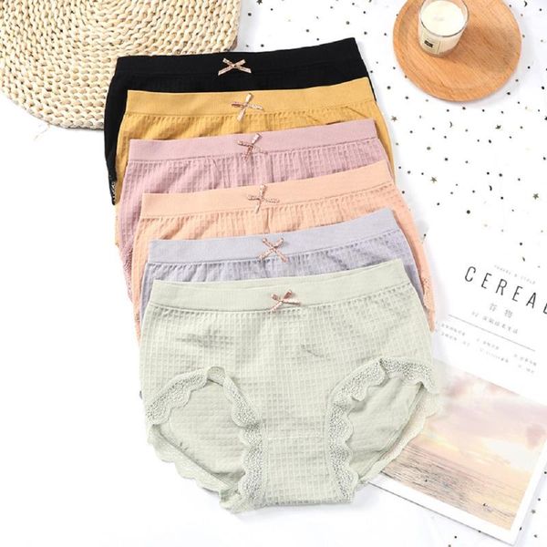 women's panties japanese lace-trimmed cotton sweat-absorbent breathable antibacterial underwear seamless mid-waist comfortable briefs, Black;pink
women's panties japanese lace-trimmed cotton sweat-absorbent breathable antibacterial underwear seamless mid-waist comfortable briefs, Black;pink