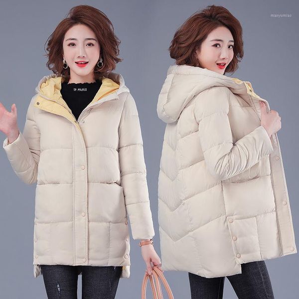 women's down & parkas 2021 winter padded jacket women mid-length thick loose hooded cotton coat female bread clothes, Black
women's down & parkas 2021 winter padded jacket women mid-length thick loose hooded cotton coat female bread clothes, Black