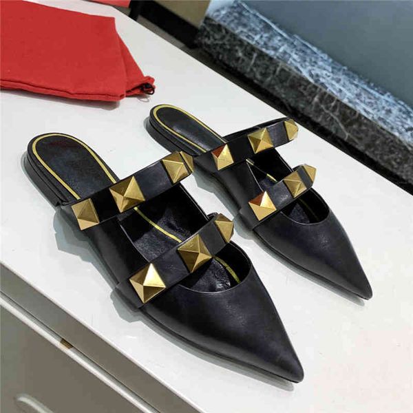 classics women sandals pointed rivets slippers nude pumps high heels sandal ankle straps spikes slipper genuine leather shoes with box, Black
classics women sandals pointed rivets slippers nude pumps high heels sandal ankle straps spikes slipper genuine leather shoes with box, Black