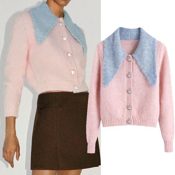 2021 new women autumn jewelry button knitted jacket slim knit solid coat cardigan sweater outwear short fall warm soft, Black;brown
2021 new women autumn jewelry button knitted jacket slim knit solid coat cardigan sweater outwear short fall warm soft, Black;brown