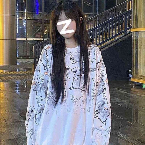 women's jackets deeptown harajuku rabbit hoodie impression of kawaii women in cartoons oversized sweatshirt autumn fashion and crewneck, Black;brown
women's jackets deeptown harajuku rabbit hoodie impression of kawaii women in cartoons oversized sweatshirt autumn fashion and crewneck, Black;brown