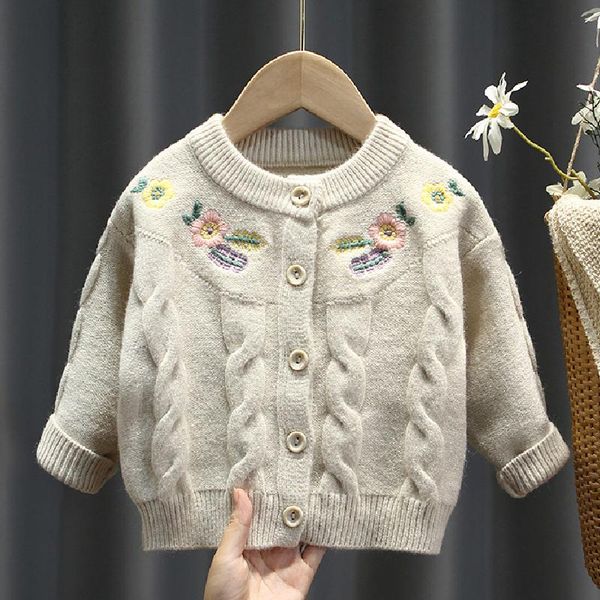 pullover embroidery baby girls knitted sweaters long sleeve autumn cardigan infant for cute toddler 12m-6 years 2021, Blue
pullover embroidery baby girls knitted sweaters long sleeve autumn cardigan infant for cute toddler 12m-6 years 2021, Blue