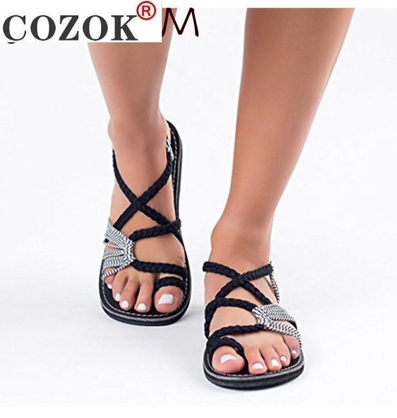 sandals 2021 summer women flat casual fashion gladiator cross tied beach holiday shoes female, Black
sandals 2021 summer women flat casual fashion gladiator cross tied beach holiday shoes female, Black