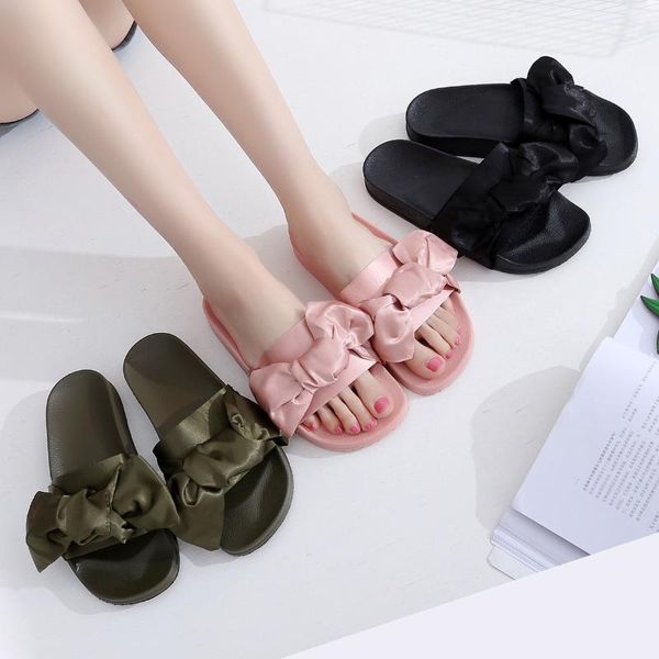 slippers summer women home soft butterfly-knot female bedroom silk bow flats bottom women's beach sandals outdoor, Black
slippers summer women home soft butterfly-knot female bedroom silk bow flats bottom women's beach sandals outdoor, Black