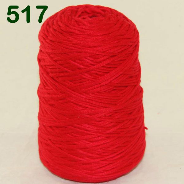 

multi color 1x400g soft sell 100% cotton yarn hand knitting red 422-517, Black;white