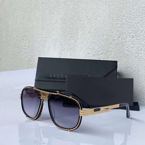 

legends 665 black gold pilot sunglasses grey shaded des lunettes de soleil men sun glasses new with box, White;black