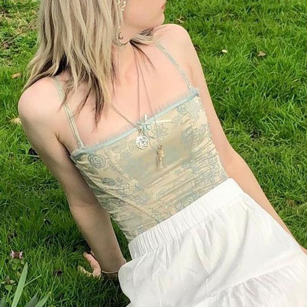 women's tanks & camis y2k floral cop frill cute sweet corset patched vintage women party holiday chic sweats, White
women's tanks & camis y2k floral cop frill cute sweet corset patched vintage women party holiday chic sweats, White